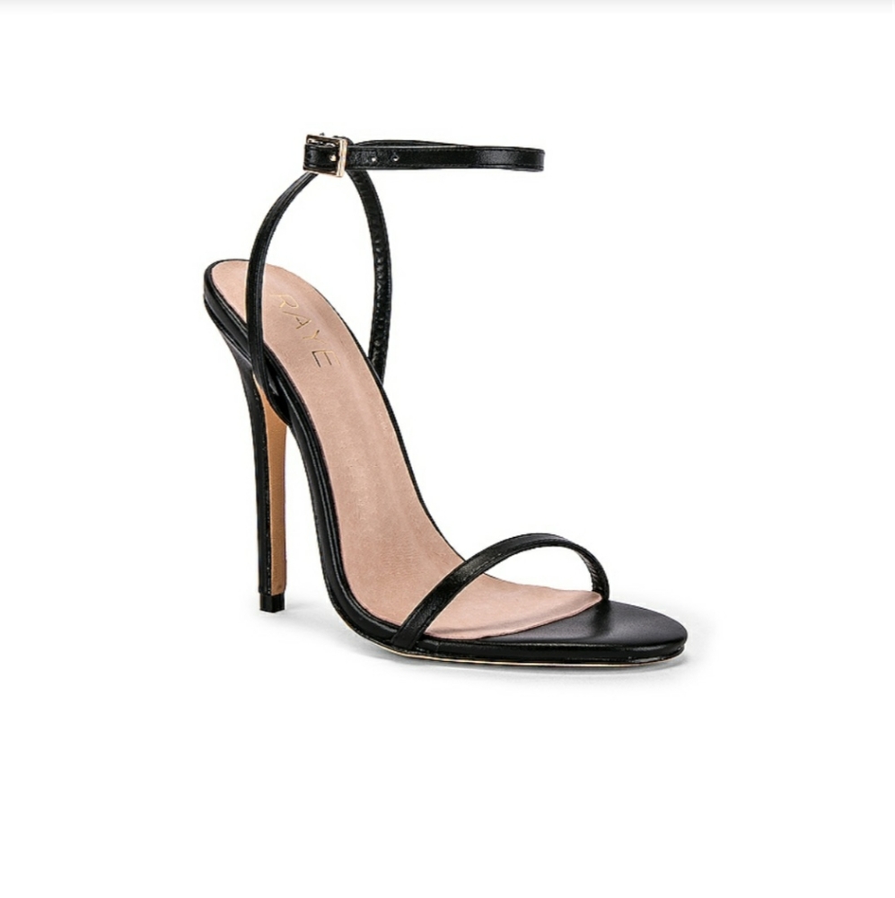 RAYE Bali Heel Women's 8.5 Black Strappy Heels